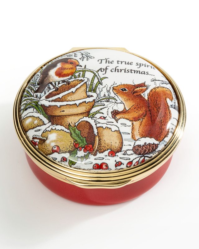 Woodland In The Snow Enamel Box